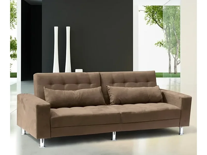 Divano reclinabile convertibile clic clac 2-3 posti cuscini Tamarindo