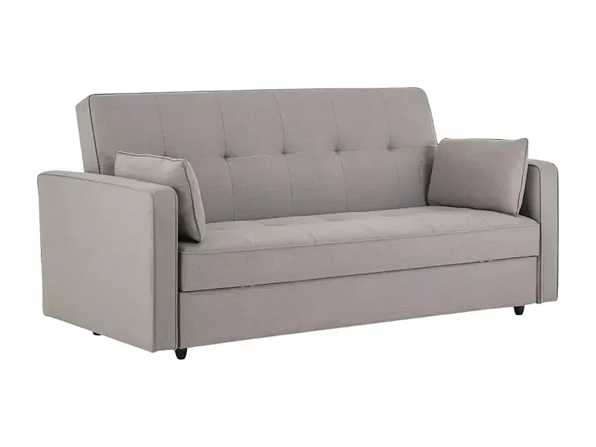 Klassisches 2-sitziges Stoffsofa mit Staukasten Zalto - Hellgrau