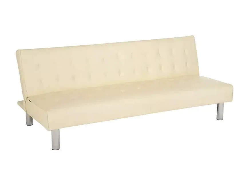 Divano a 2 posti convertibile clic-clac reclinabile similpelle Mango