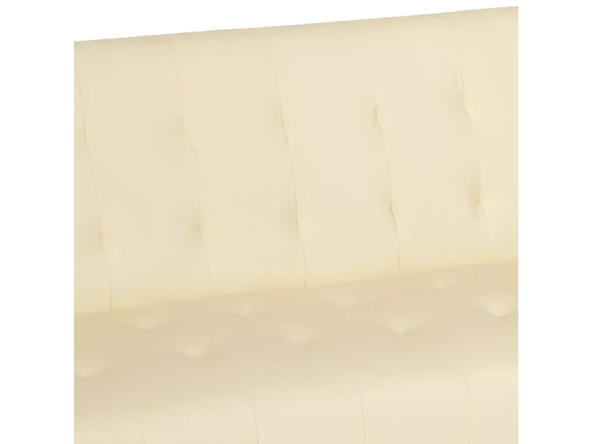 Elly modernes design leder kunstleder 2 sitzer clic clac sofa bett - Beige