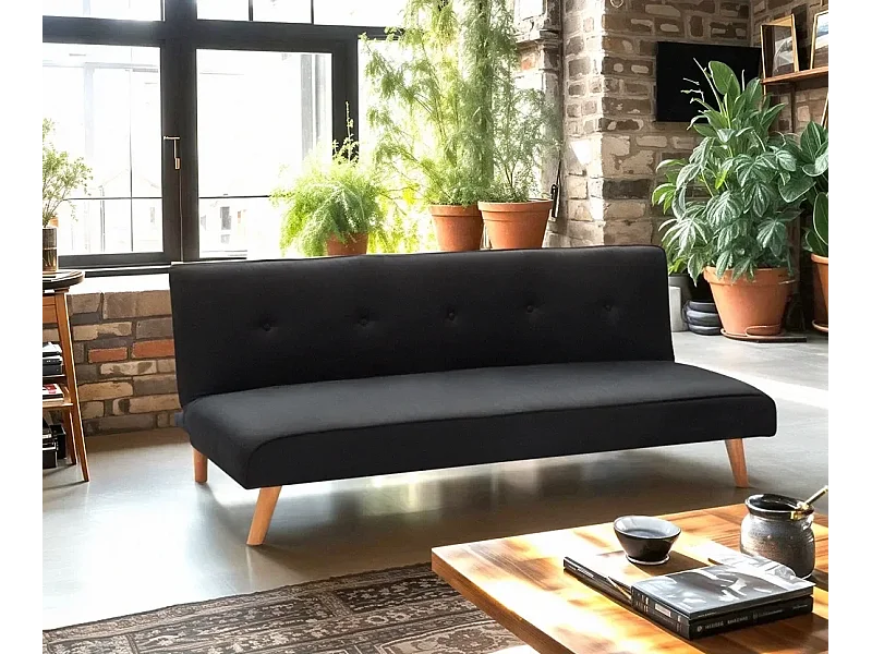 Divano modulare 2 posti in tessuto per soggiorno e salotto Cedro