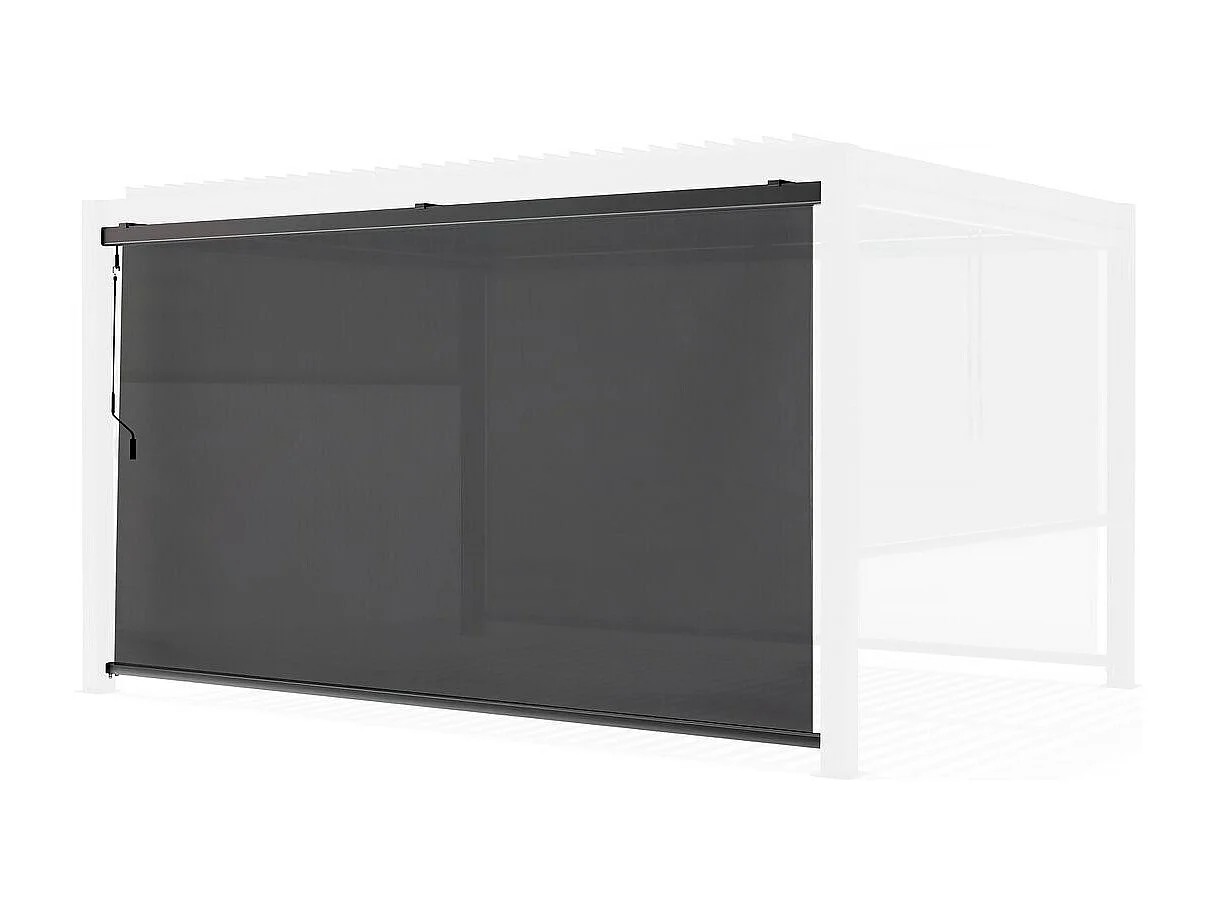 Estor enrollable para pérgola - 277 x 204 cm - Antracita