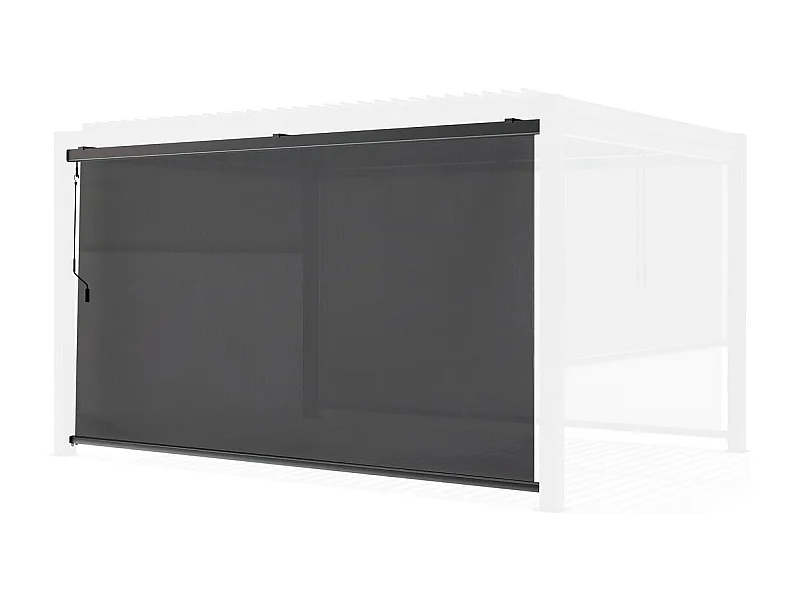 Estor enrollable para pérgola - 277 x 204 cm - Antracita