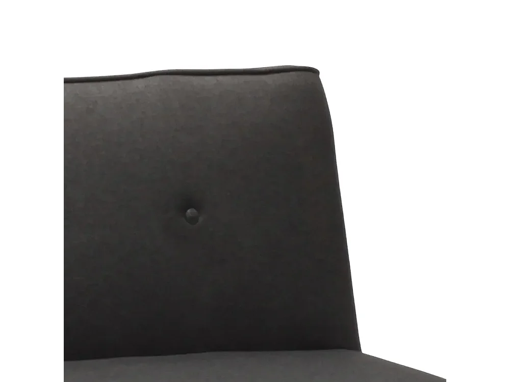 Schlafsofa 2-Sitzer aus Stoff für Wohnzimmer Design Larimar - Dunkel Grau