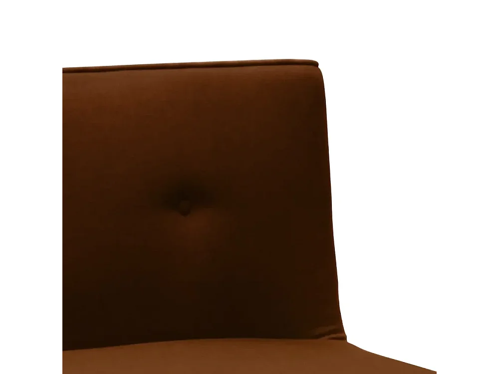 Schlafsofa 2-Sitzer aus Stoff für Wohnzimmer Design Larimar - Braun