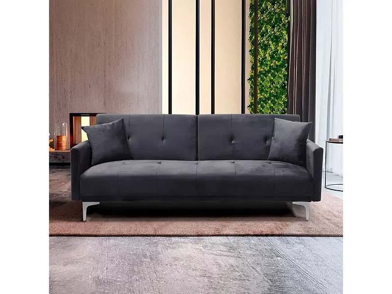 Divano 3 posti clic clac in velluto dal design moderno Catalpa