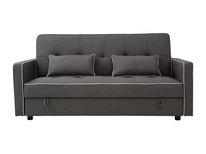 Divano letto 2 posti clic-clac tessuto contenitore 185 x 90 Roverella