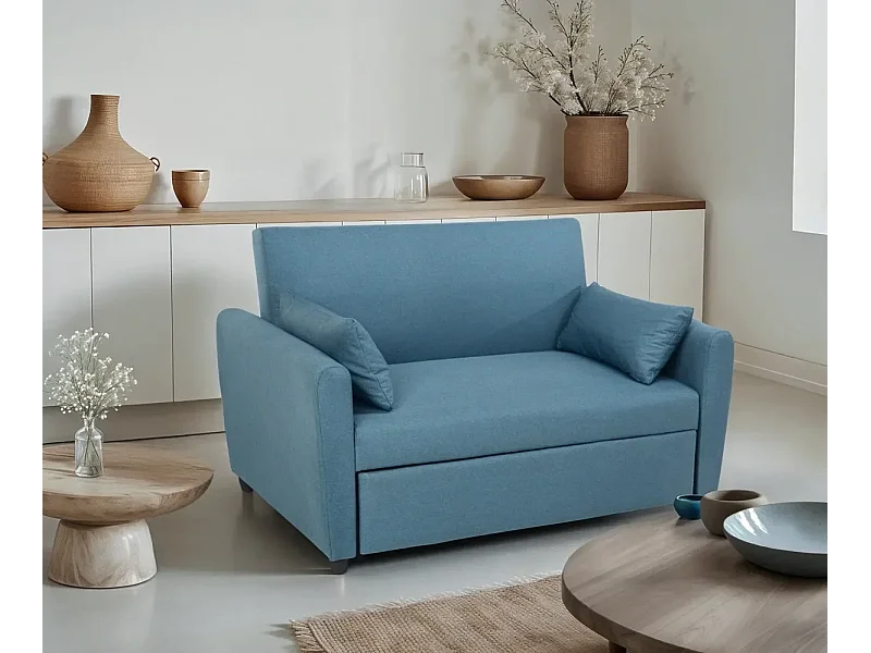 Divano letto 2 posti in tessuto di design moderno Alloro