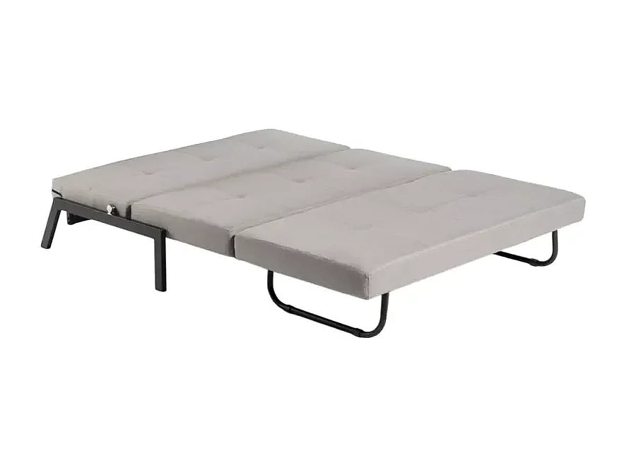 2-Sitzer Sofa Bett modernes Design aus Stoff Wohnzimmer Bellamy - Grau