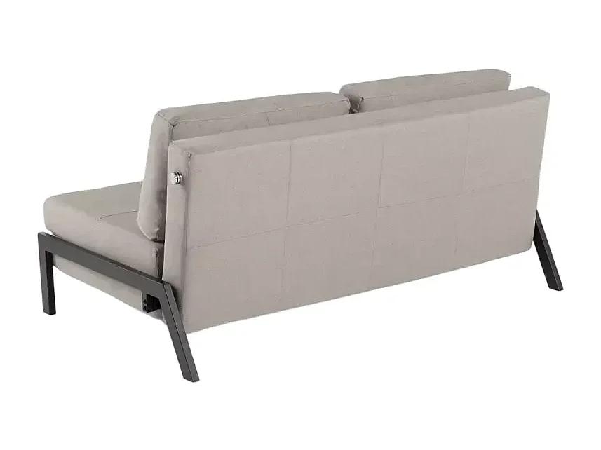 2-Sitzer Sofa Bett modernes Design aus Stoff Wohnzimmer Bellamy - Grau