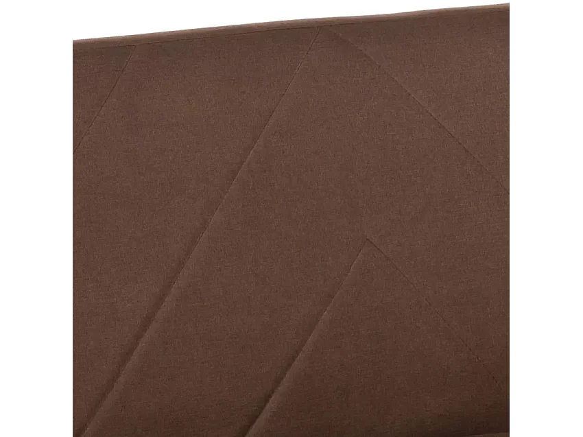 3-Sitzer-Click-Clac-Stoff-Liegesofa Nordic Design Perla - Braun