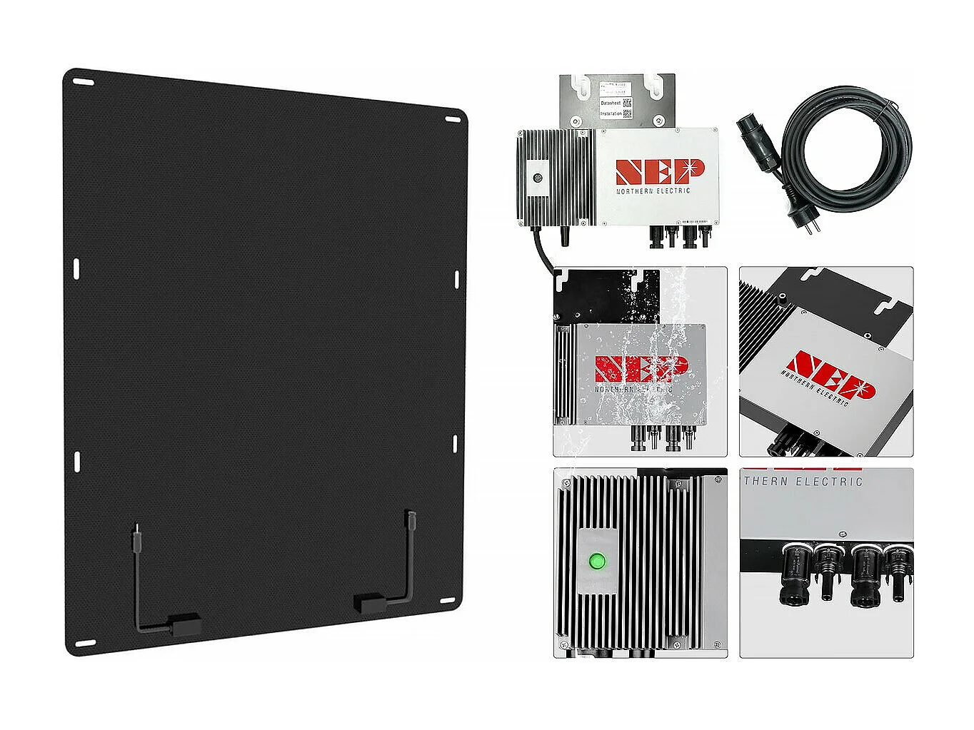 Abri jardin métal "Dallas" -8.84m² avec panneaux solaires - Taupe