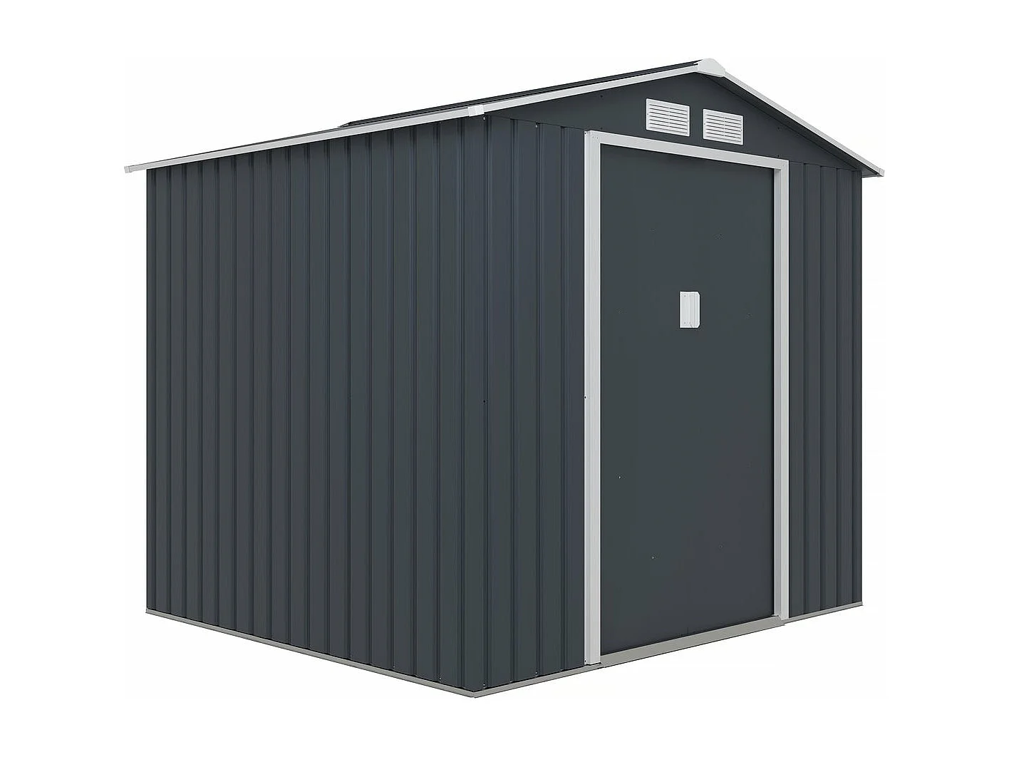 Abrigo de jardim de metal "Vegas" - 4,07 m² com porta de correr dupla e ventilação ideal