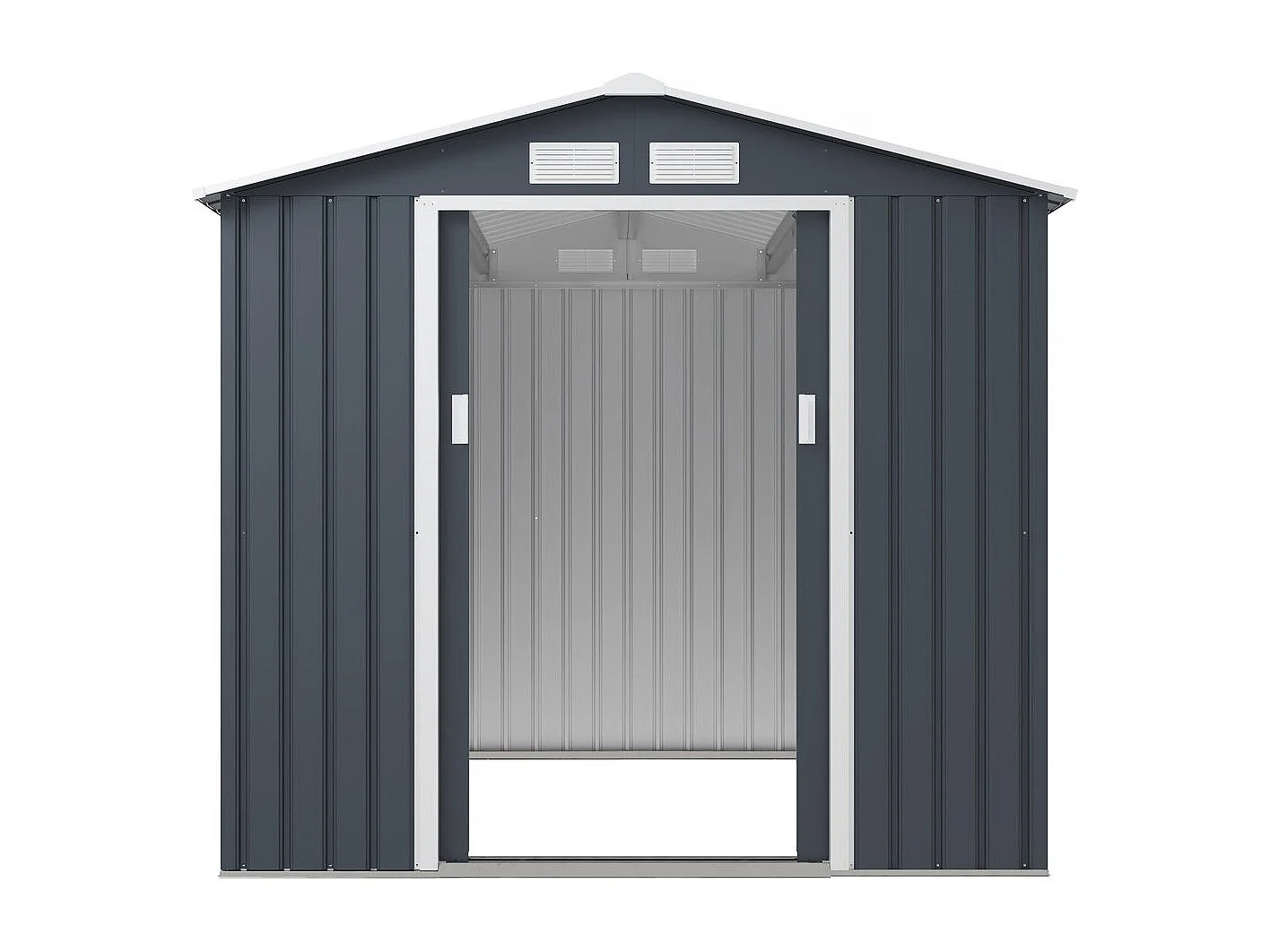 Abri de jardin métal "Vegas" - 4,07 m² - Gris