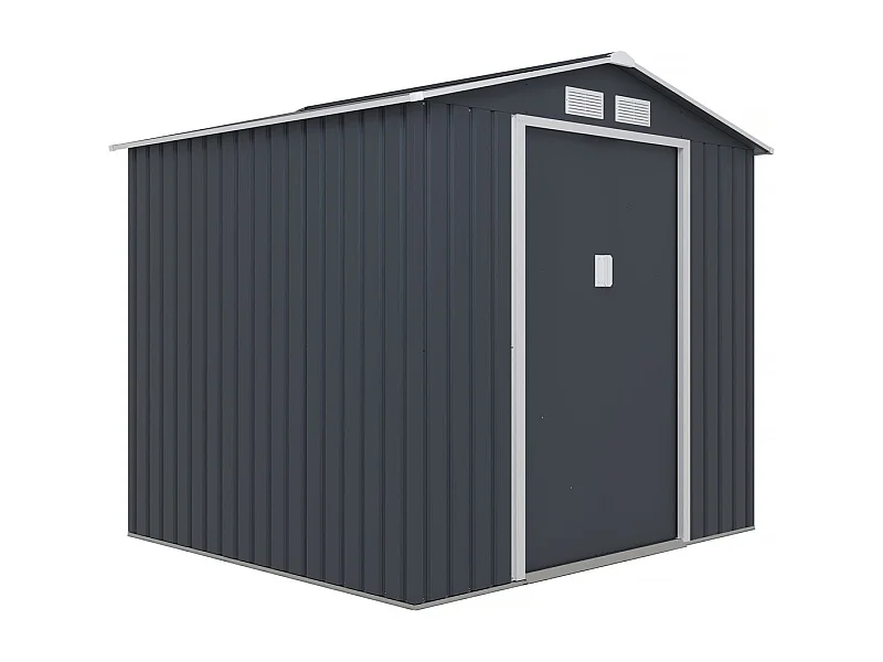 Abri de jardin métal "Vegas" - 4,07 m² - Gris