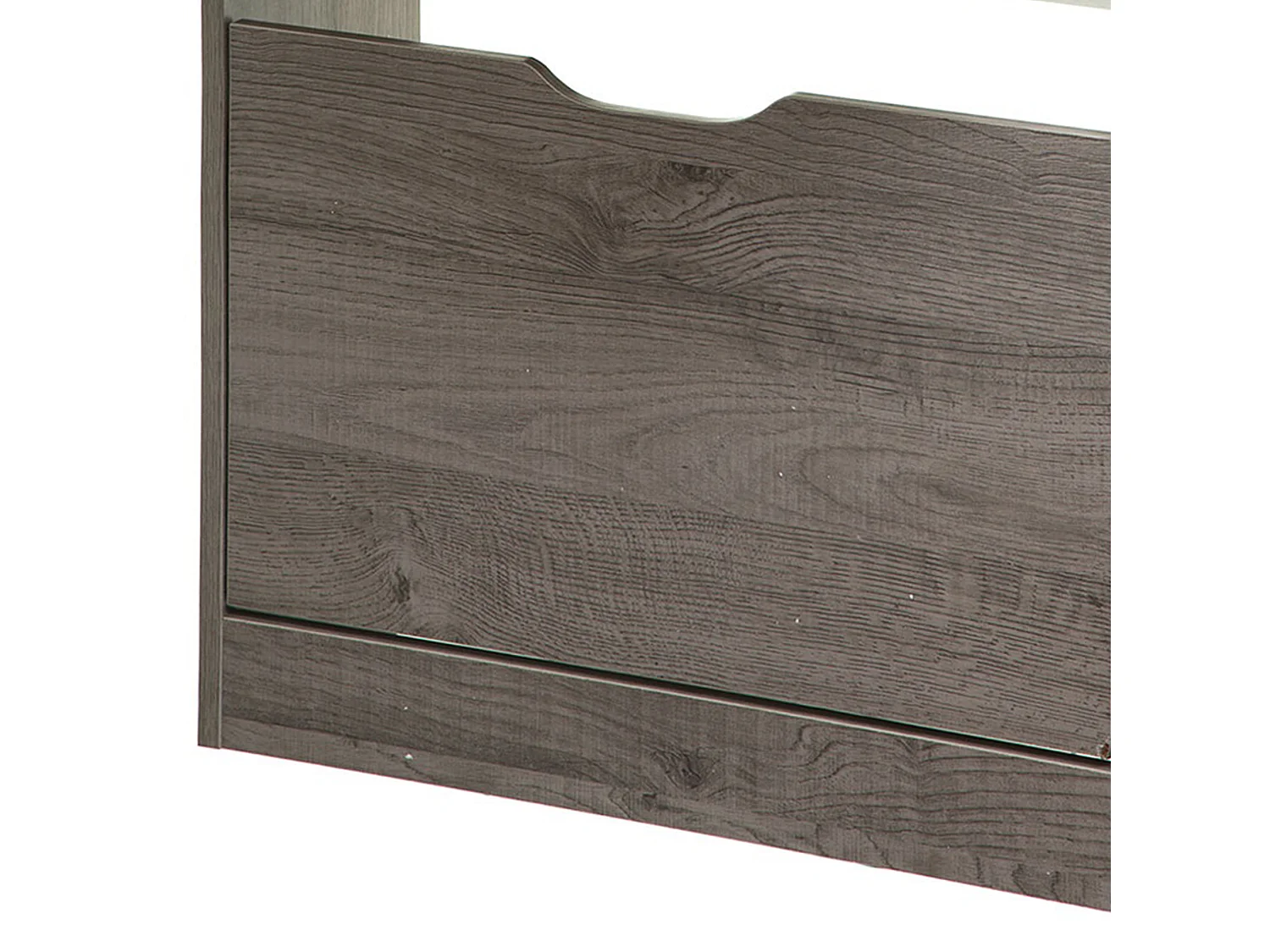 WELL HOME - Rangement chaussures 3 tiroirs en bois gris