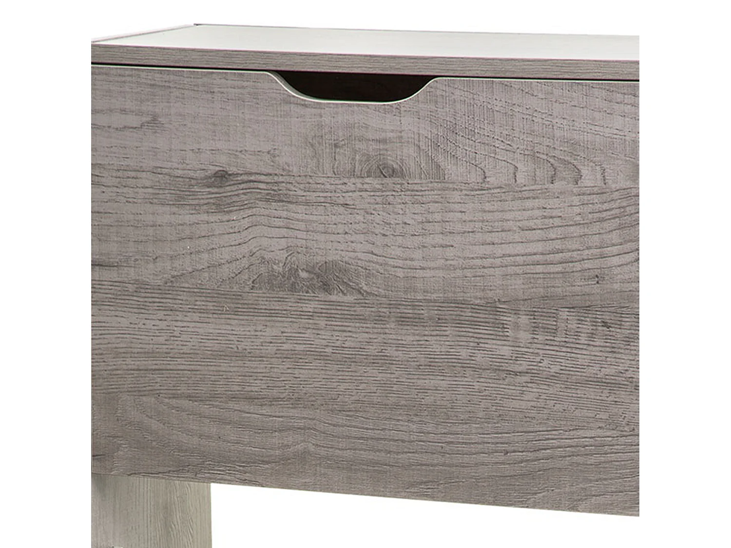 WELL HOME - Rangement chaussures 3 tiroirs en bois gris