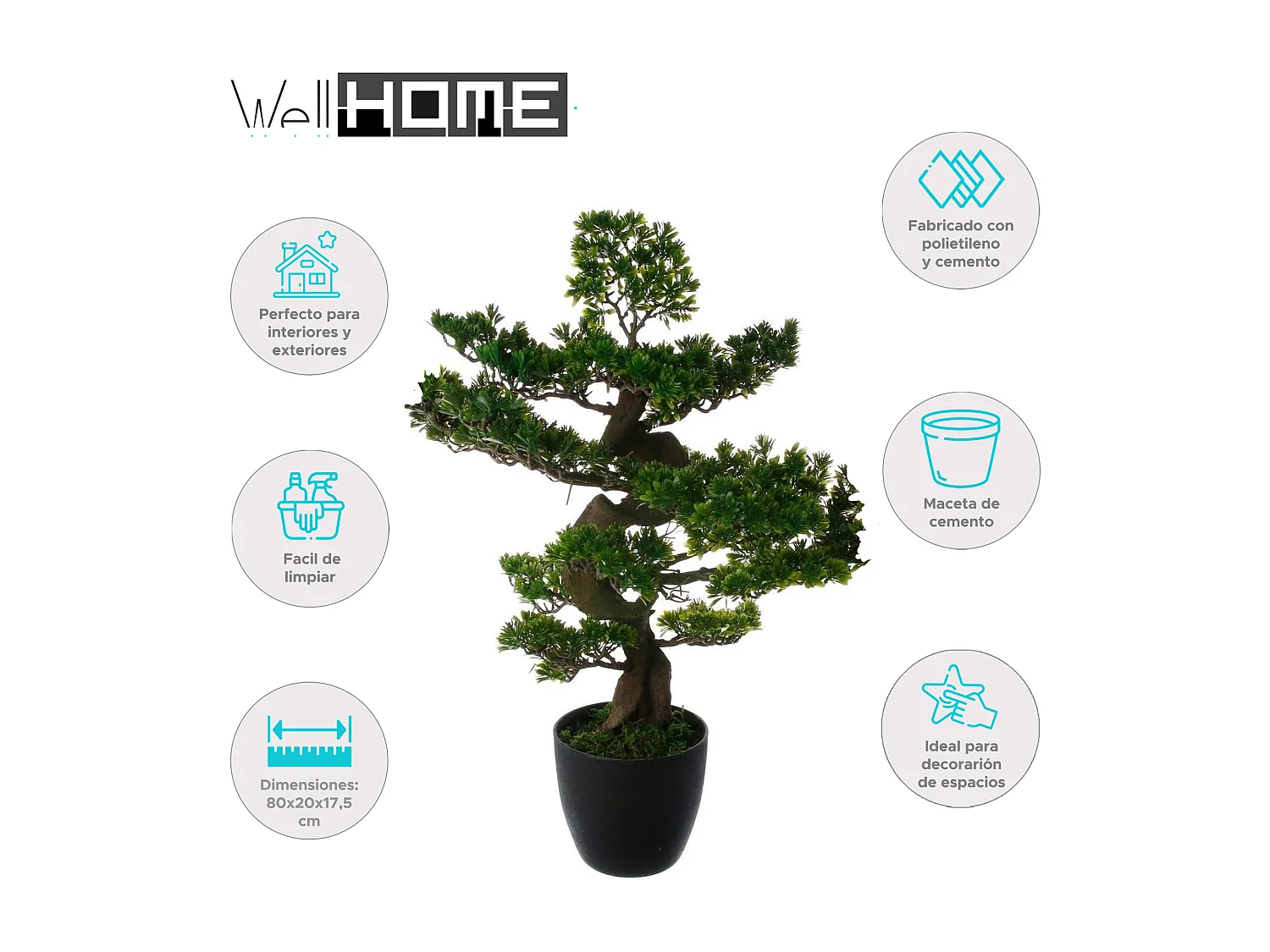 WELL HOME - Bonsaï artificiel, beauté durable pour l'intérieur et l'extérieur