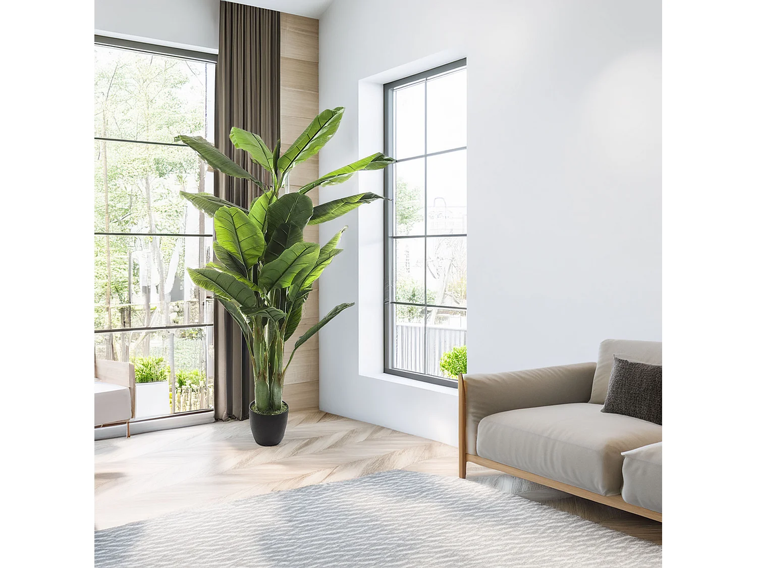 WELL HOME – Bananier artificiel, élégance naturelle sans entretien, élégance vivace sans effort