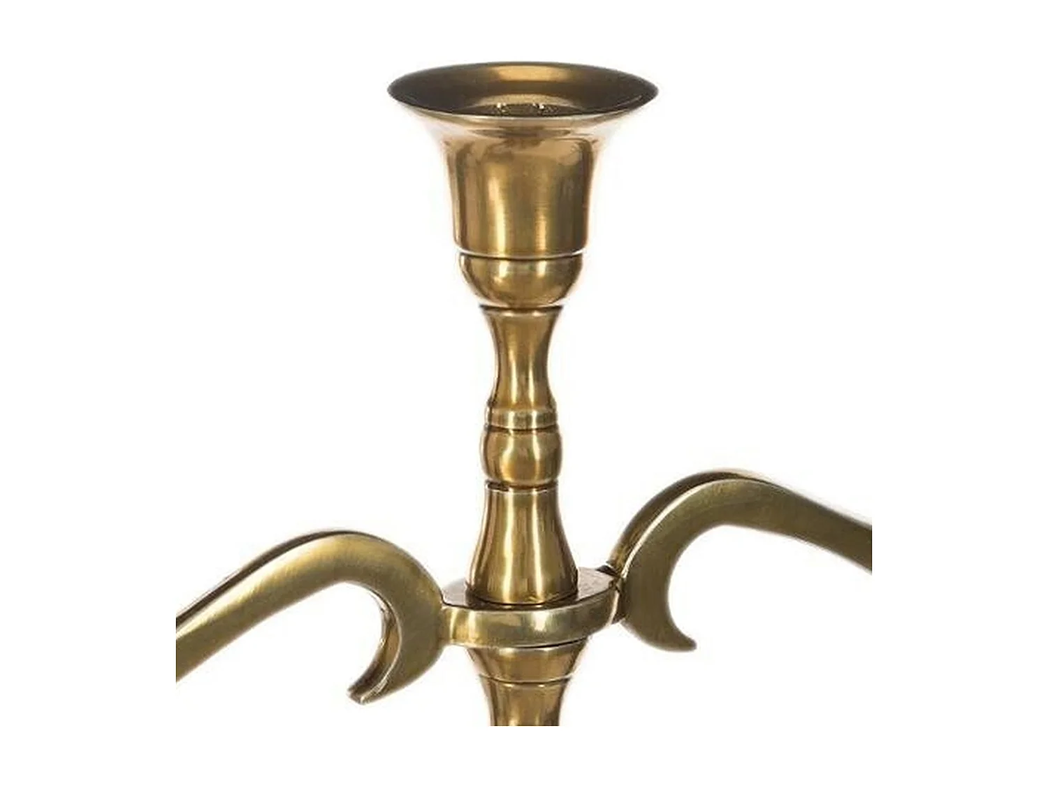 WELL HOME - Bougeoir 3 têtes en métal doré