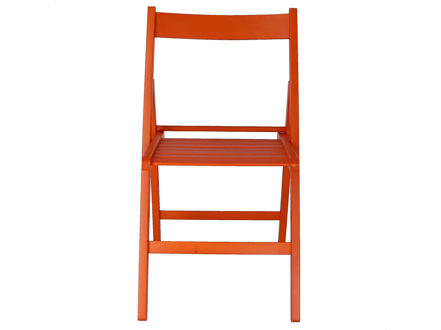 WELL HOME FURNITURE & DECORATION - Pack 4 Chaises BAS en hêtre finition rouge
