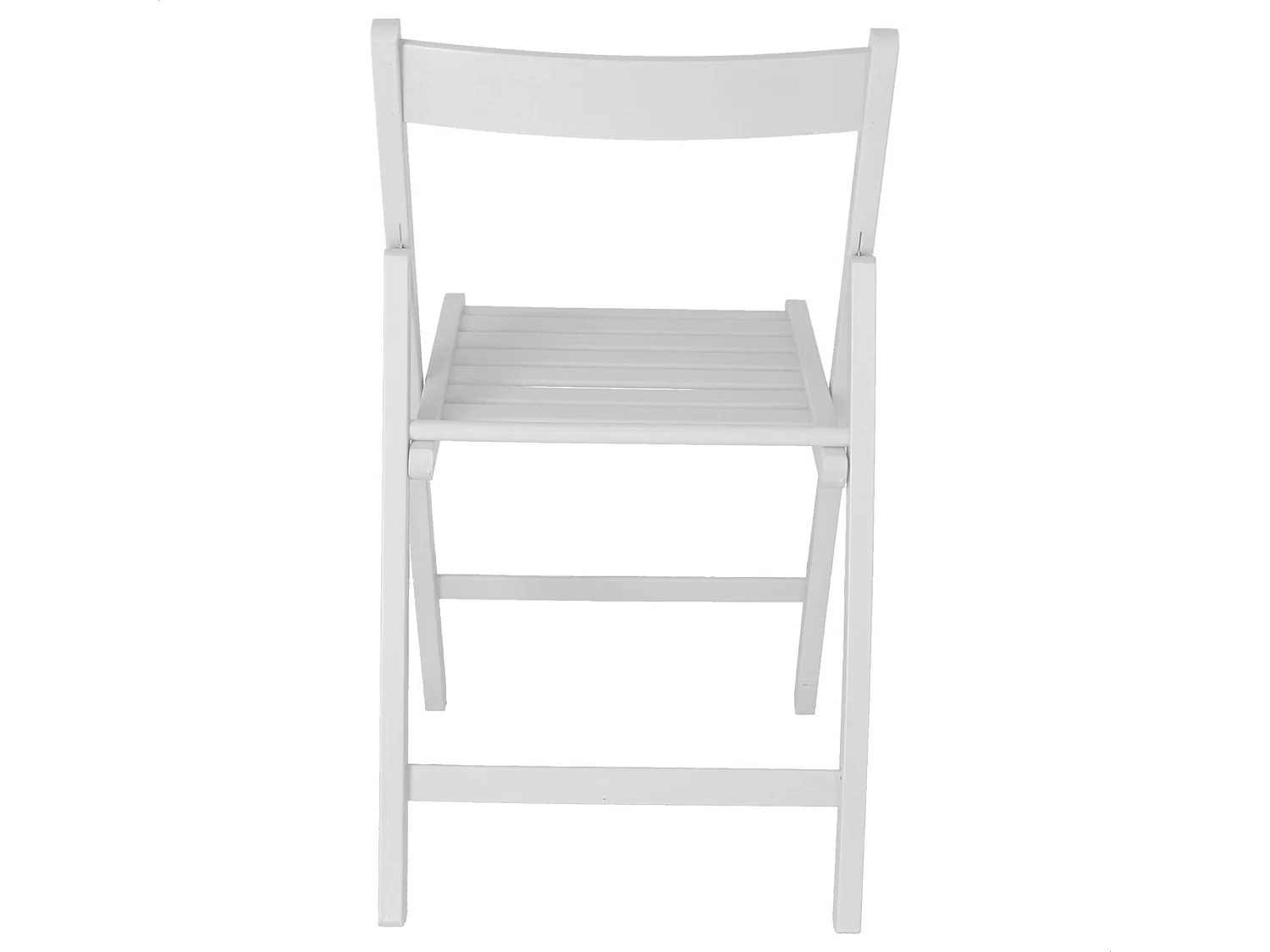 WELL HOME FURNITURE & DECORATION - Pack 4 Chaises BAS en bois de hêtre, finition blanc