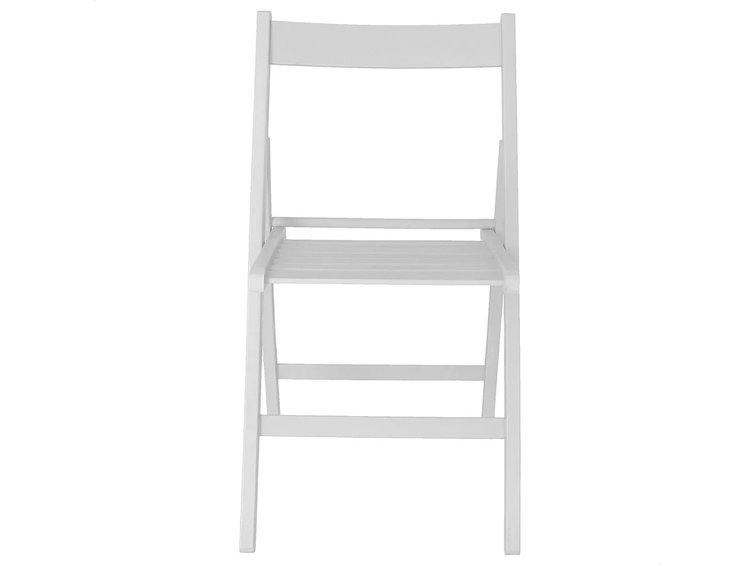 WELL HOME FURNITURE & DECORATION - Pack 4 Chaises BAS en bois de hêtre, finition blanc