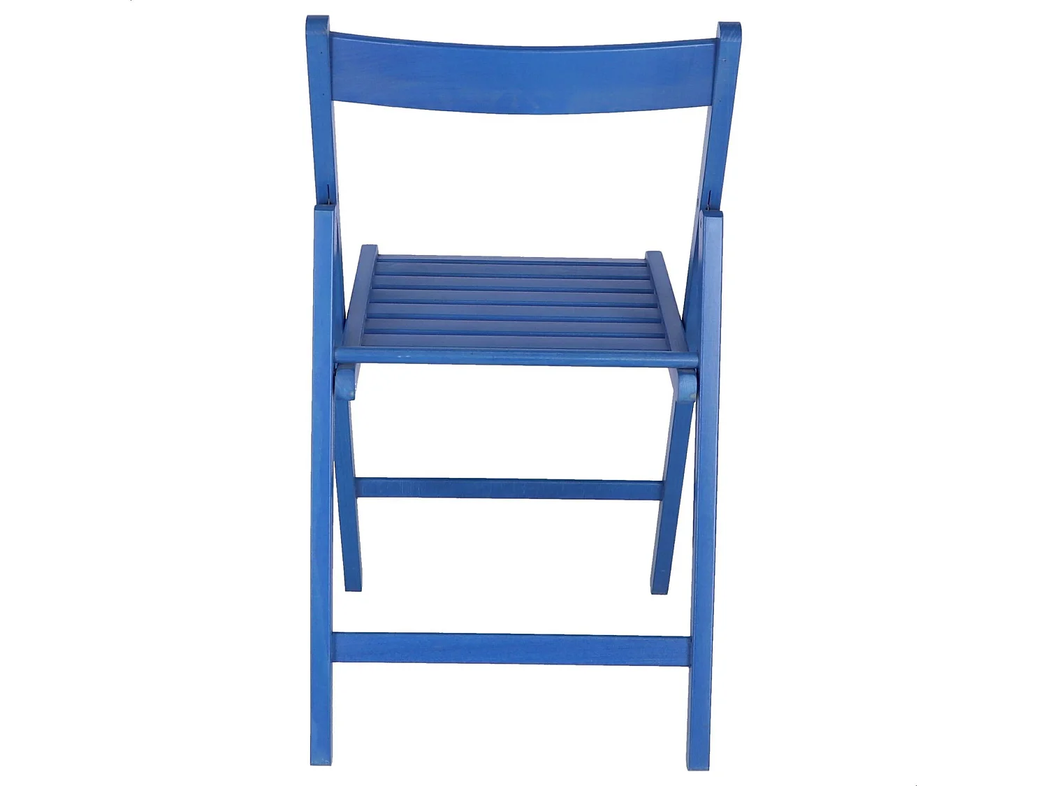 WELL HOME FURNITURE & DECORATION - Pack 4 Chaises BAS en hêtre finition bleue