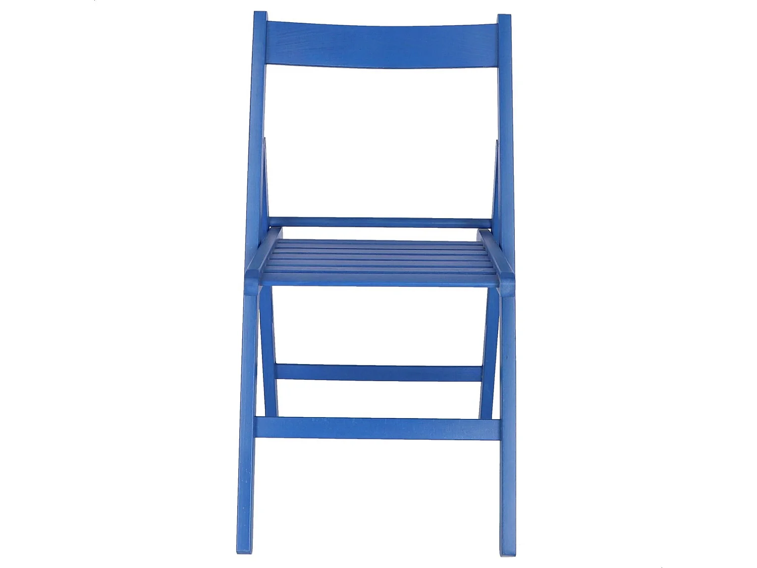 WELL HOME FURNITURE & DECORATION - Pack 4 Chaises BAS en hêtre finition bleue