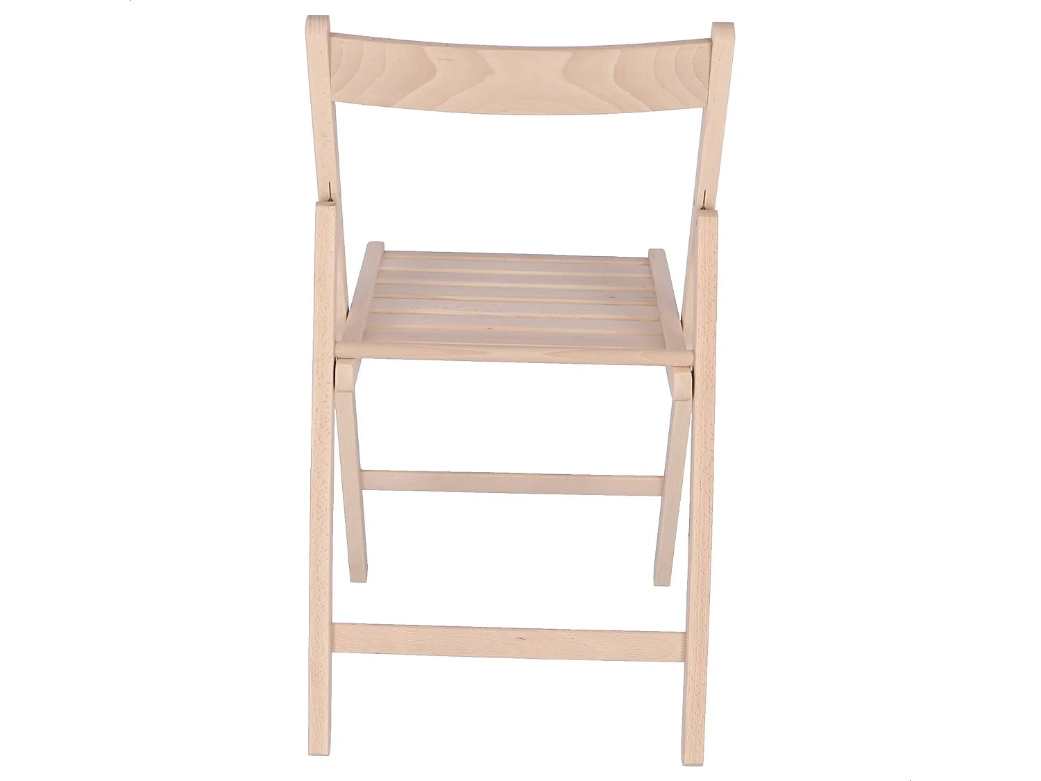 WELL HOME FURNITURE & DECORATION - Pack 4 Chaises BAS en bois de hêtre, finition non vernie
