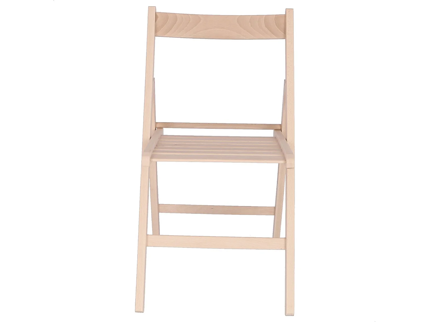 WELL HOME FURNITURE & DECORATION - Pack 4 Chaises BAS en bois de hêtre, finition non vernie