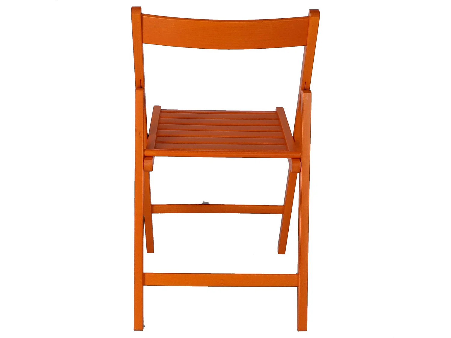 WELL HOME FURNITURE & DECORATION - Pack 4 Chaises BAS en hêtre finition orange
