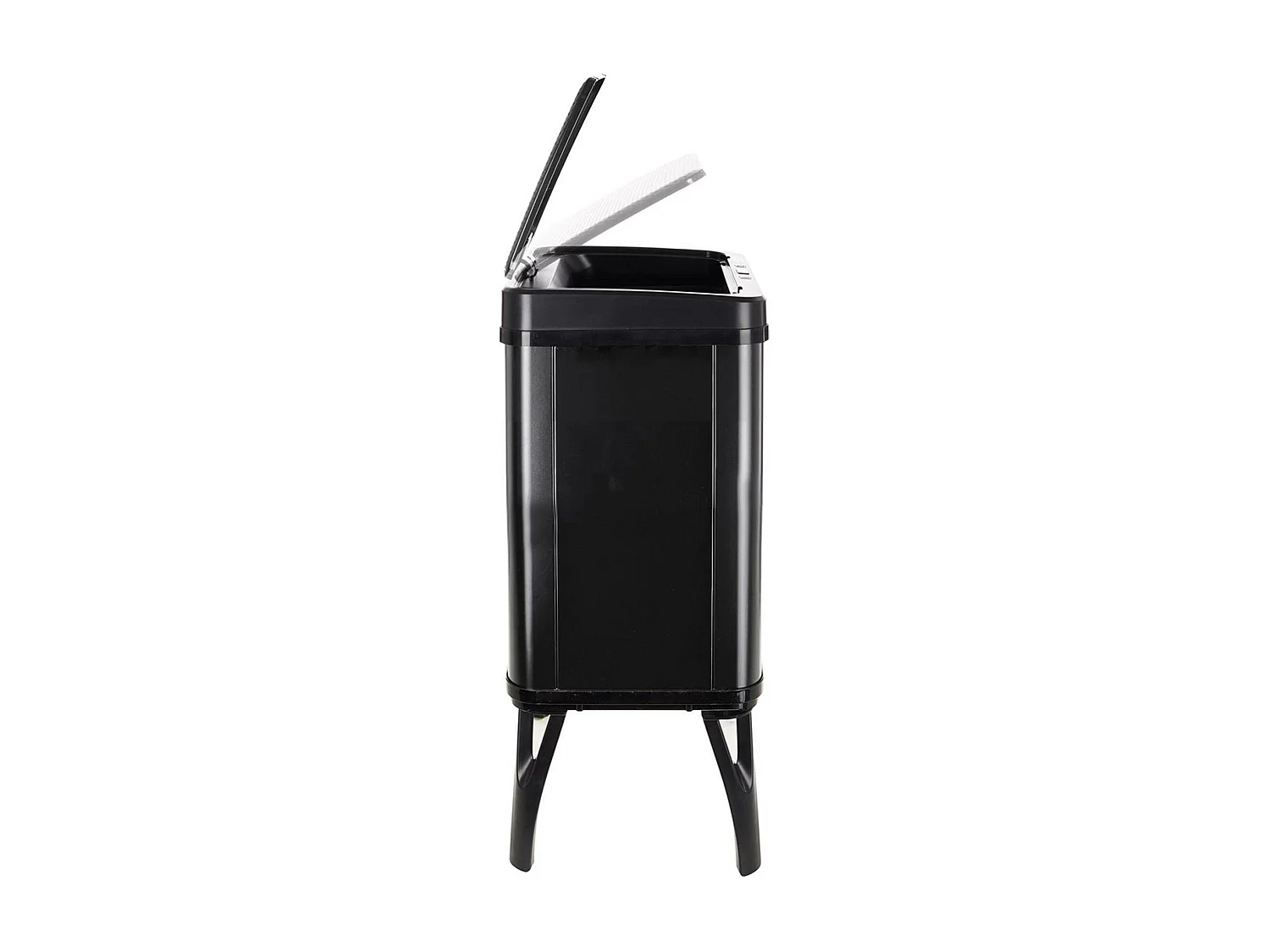 WELL HOME - Poubelle de Recyclage Intelligente à Ouverture Automatique et Contact Manuel 15L+15L 35,5x26x60cm Couleur Noir