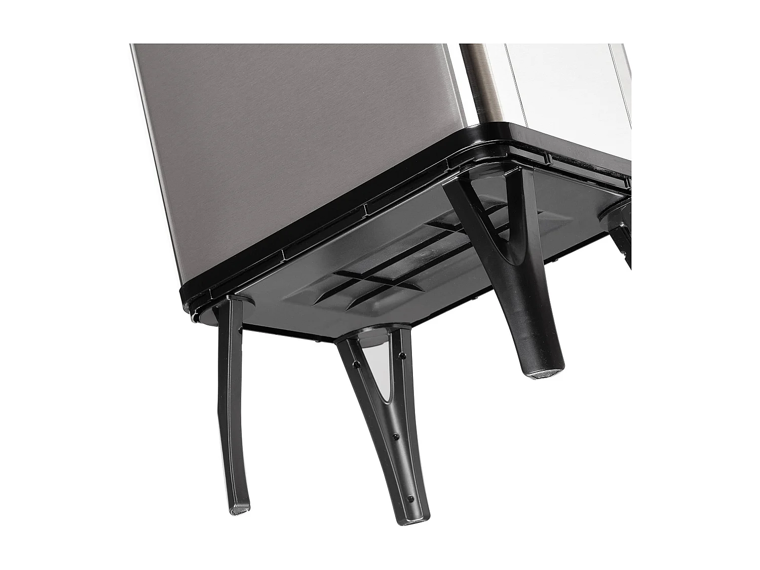 WELL HOME - Poubelle de Recyclage Intelligente à Ouverture Automatique et Contact Manuel 15L+15L 35,5x26x60cm Couleur Gris