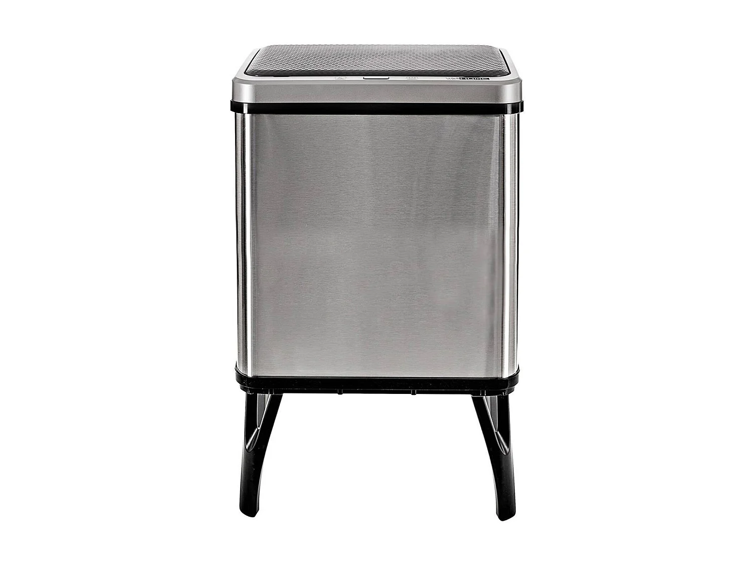 WELL HOME - Poubelle de Recyclage Intelligente à Ouverture Automatique et Contact Manuel 15L+15L 35,5x26x60cm Couleur Gris