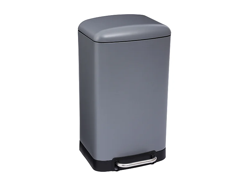 WELL HOME - Poubelle / poubelle / poubelle à pédale Anthracite 30L
