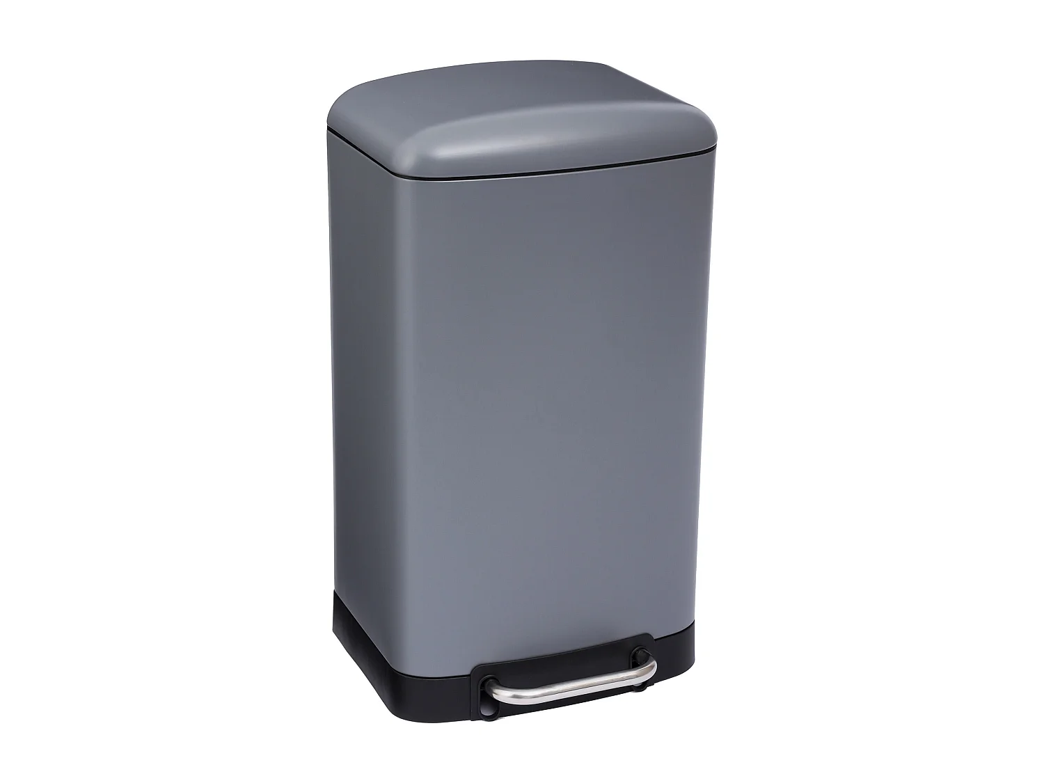 WELL HOME - Poubelle / poubelle / poubelle à pédale Anthracite 30L