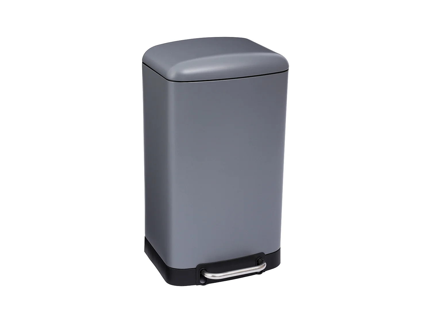 WELL HOME - Poubelle / poubelle / poubelle à pédale Anthracite 30L