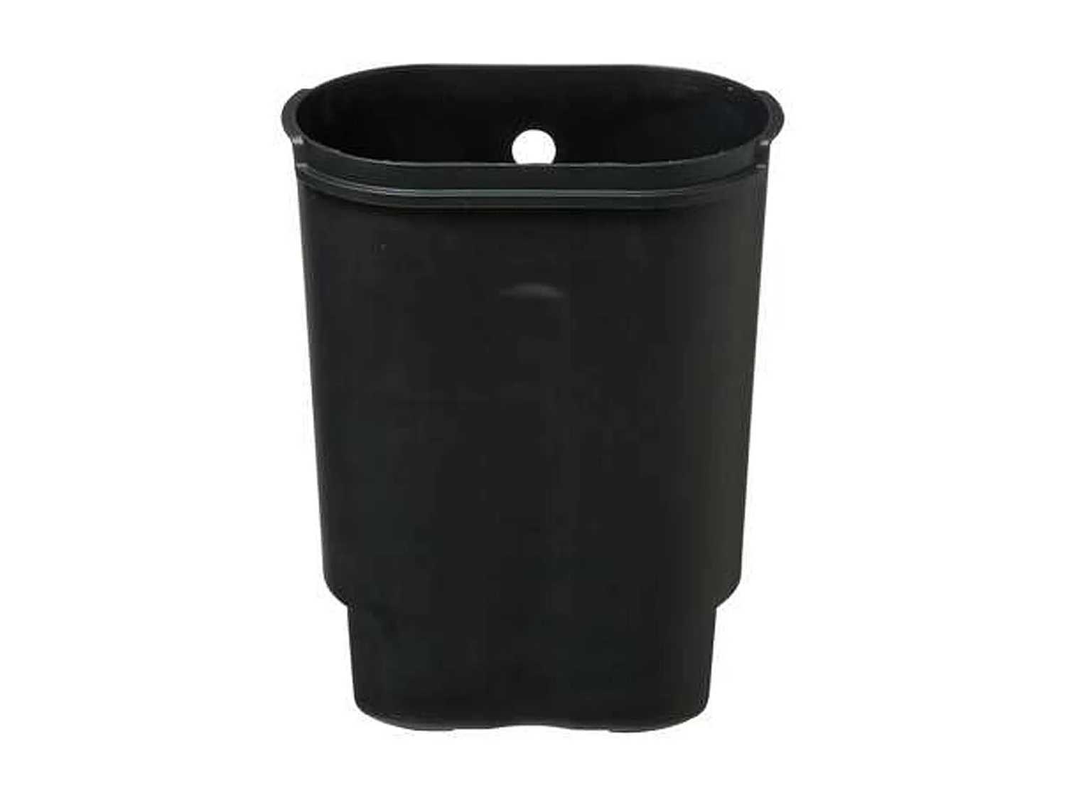 WELL HOME - Seau à pédale inox Siliflex 6 L noir