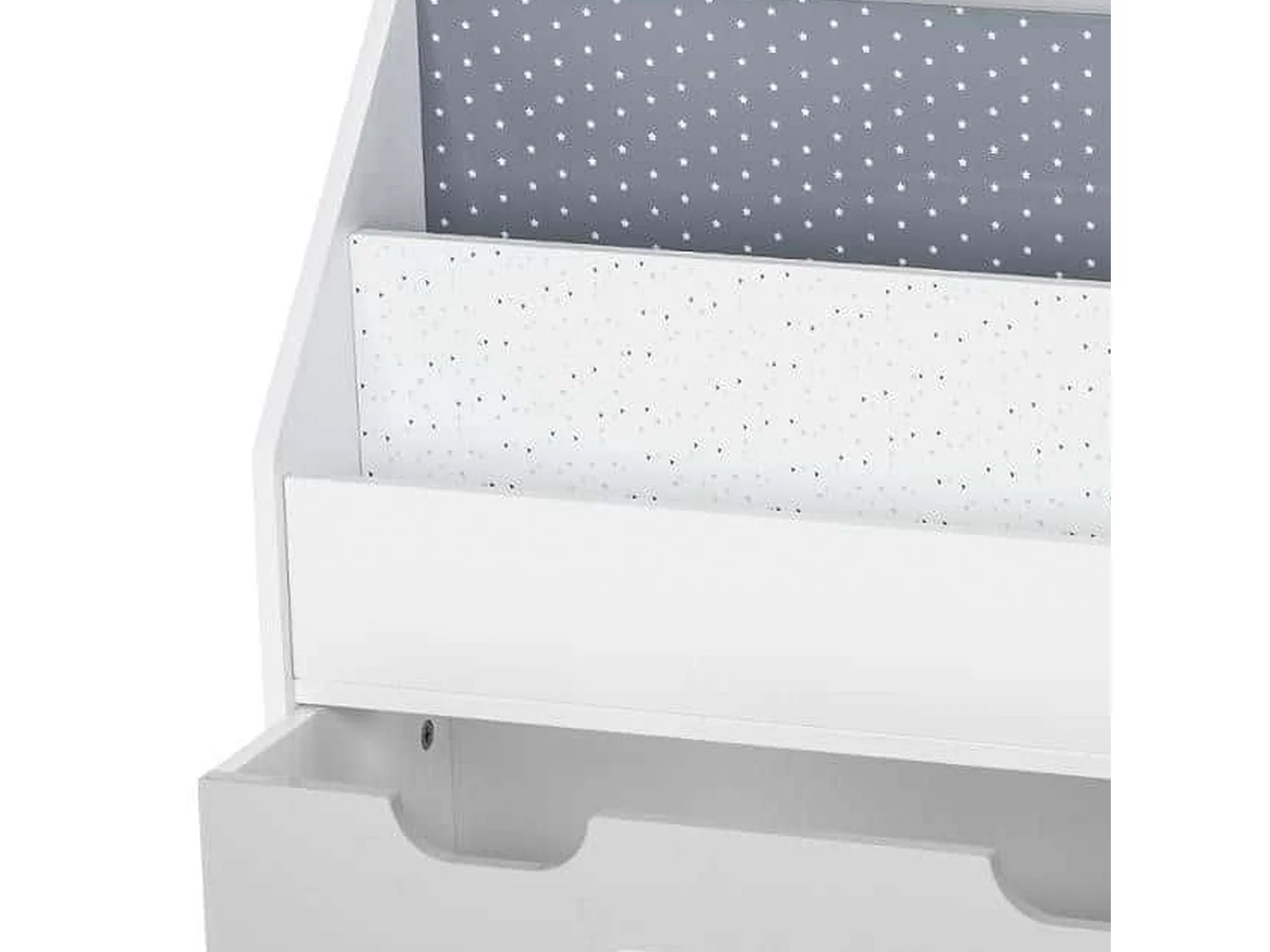 WELL HOME - Etagère avec conteneur et roulettes gris