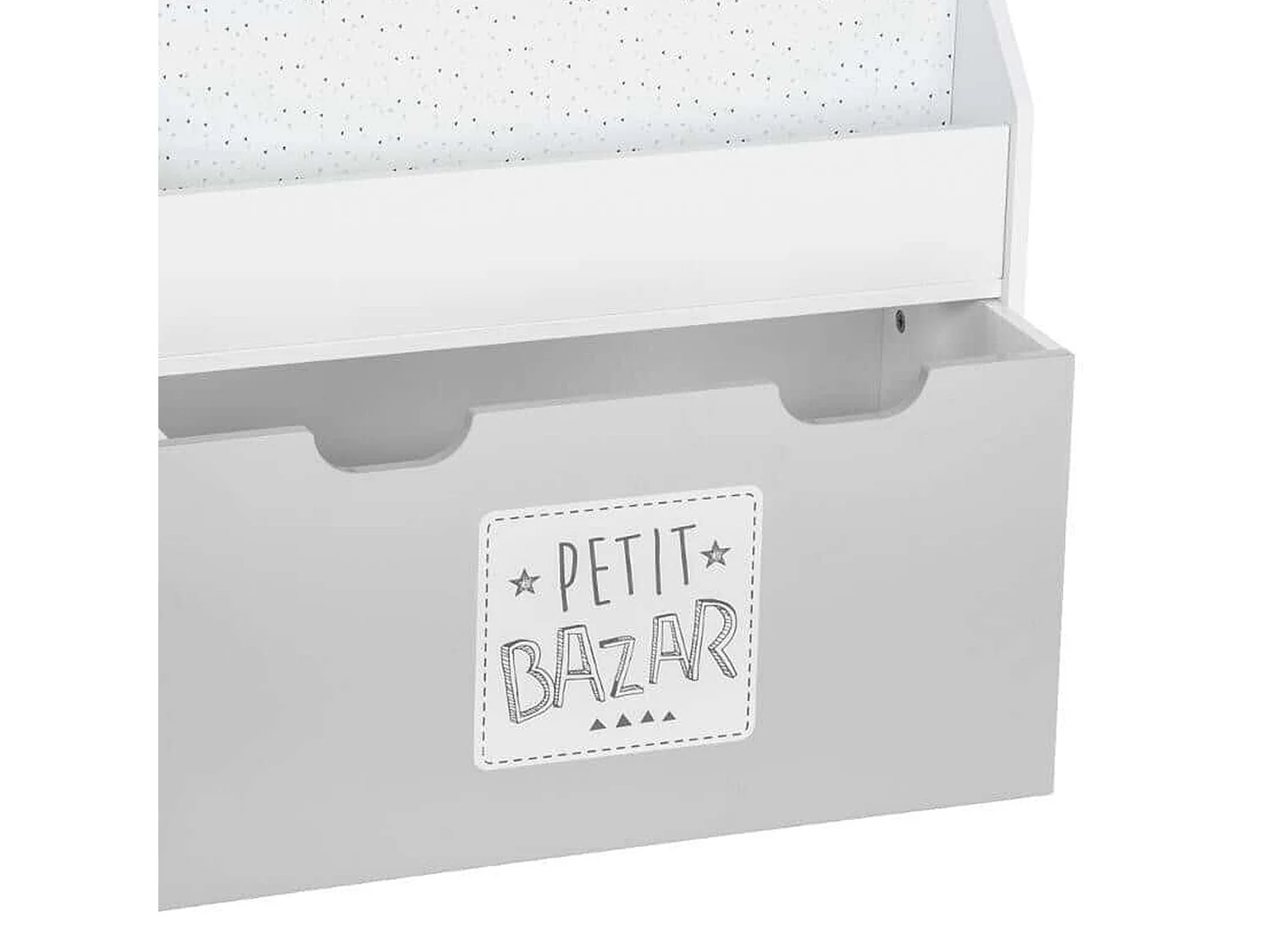 WELL HOME - Etagère avec conteneur et roulettes gris