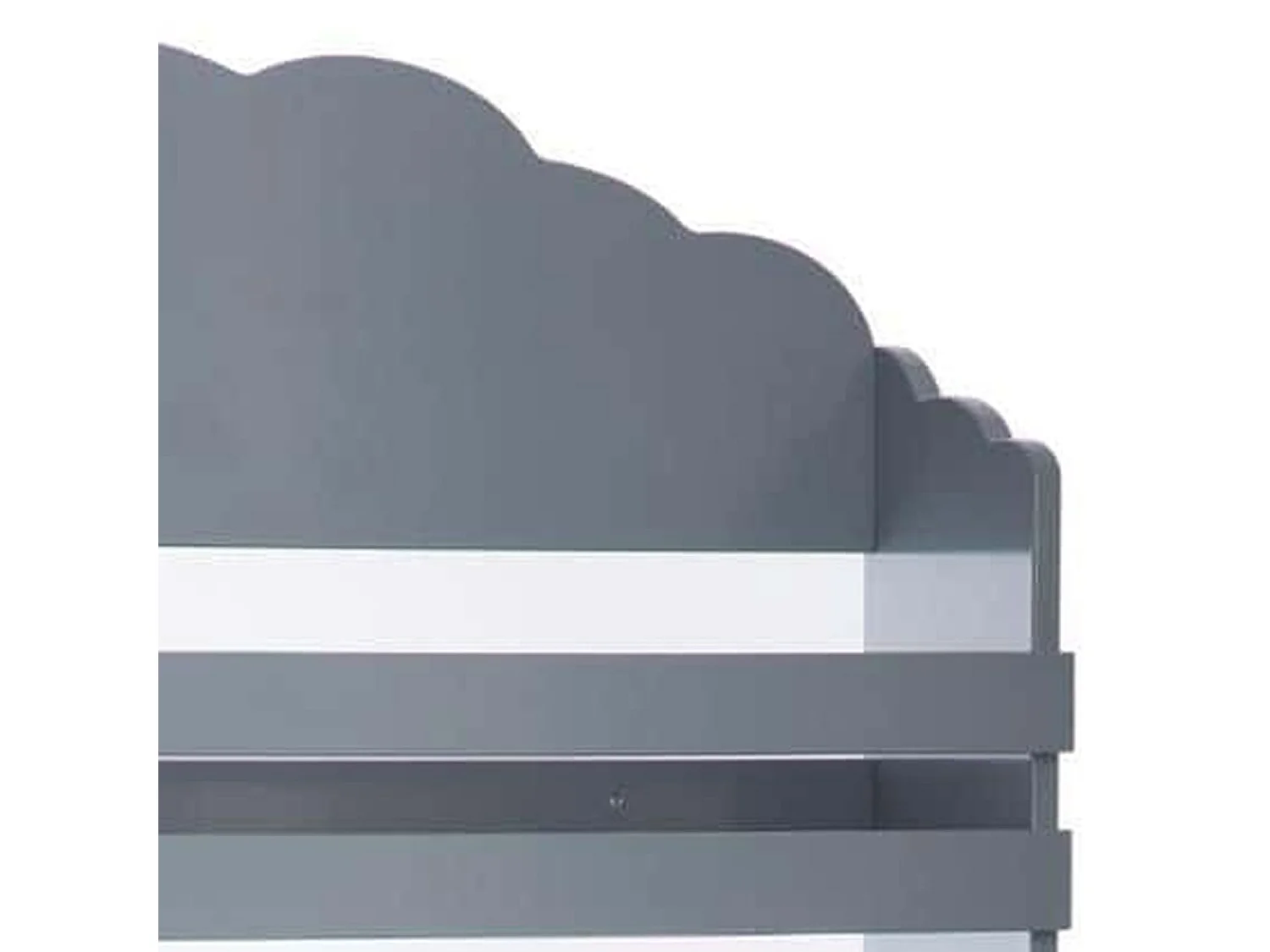 WELL HOME - Bibliothèque enfant 3 étagères gris