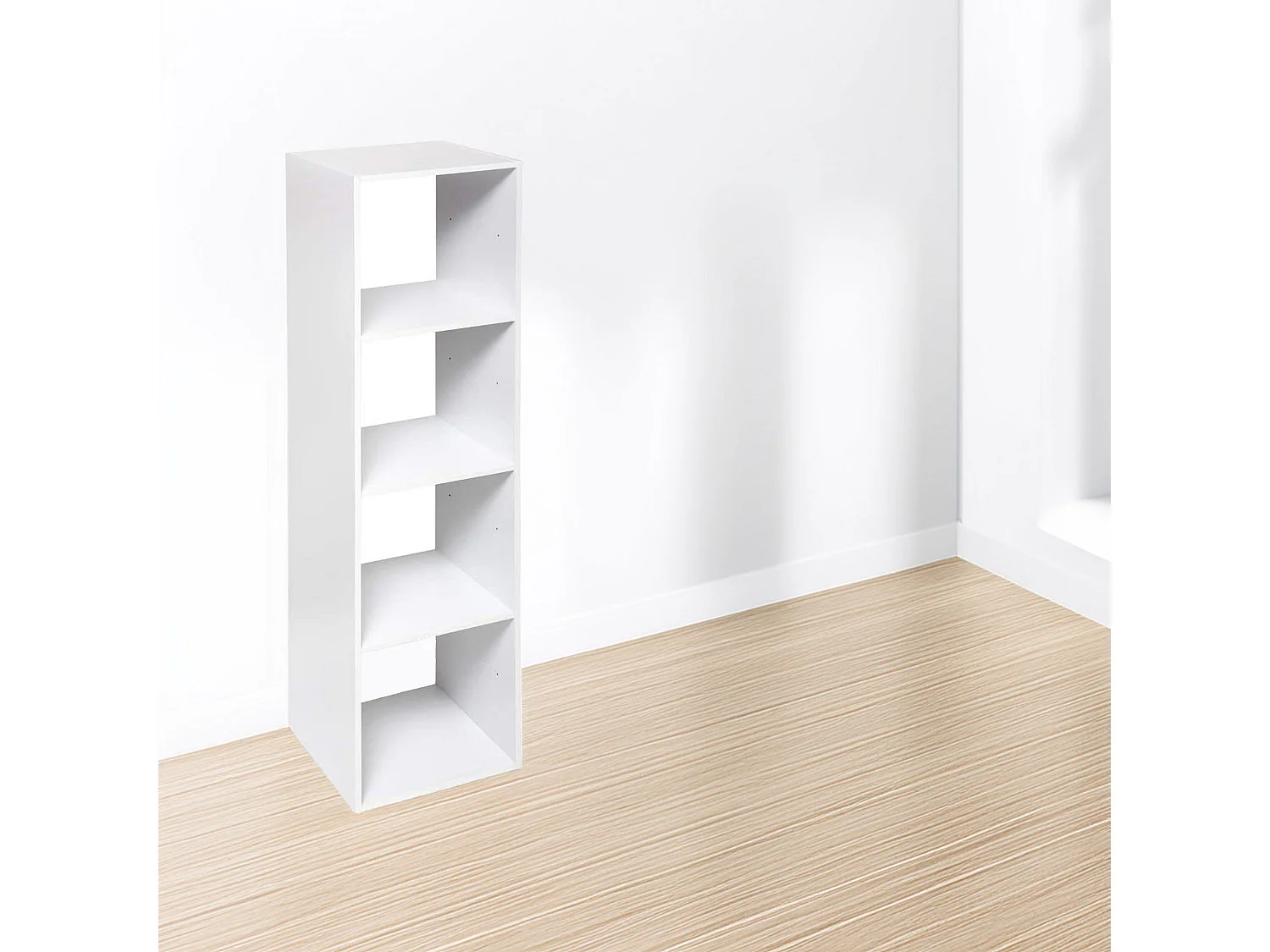 WELL HOME - Etagère 4 compartiments Top Mix Blanc