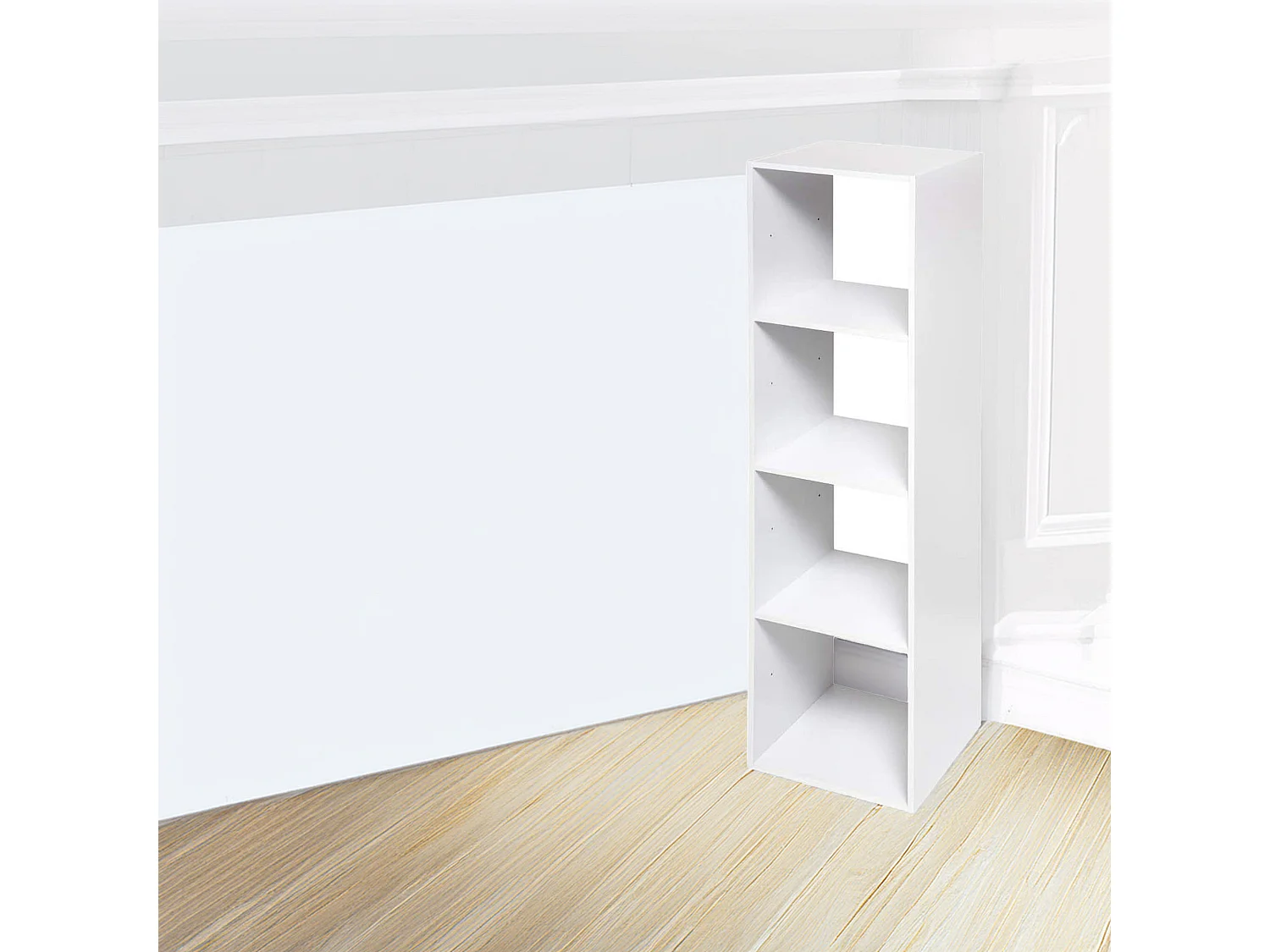 WELL HOME - Etagère 4 compartiments Top Mix Blanc