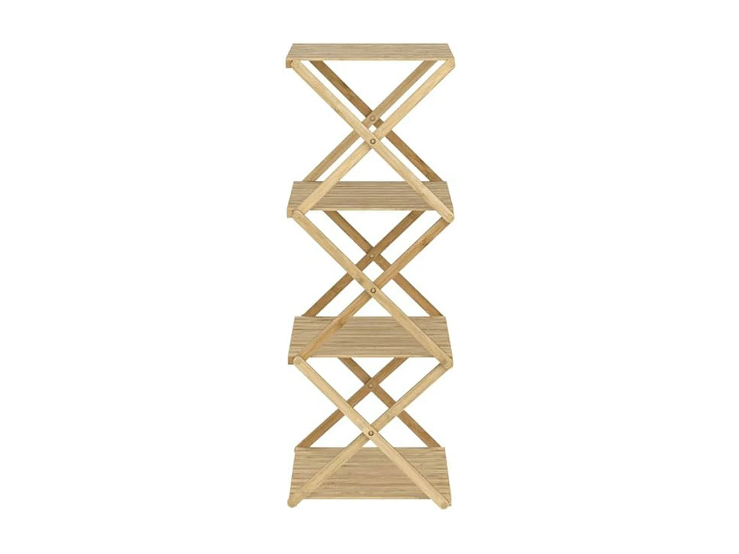 Etagère de rangement Well Home avec 4 étagères en Bambou H.93,5cm
