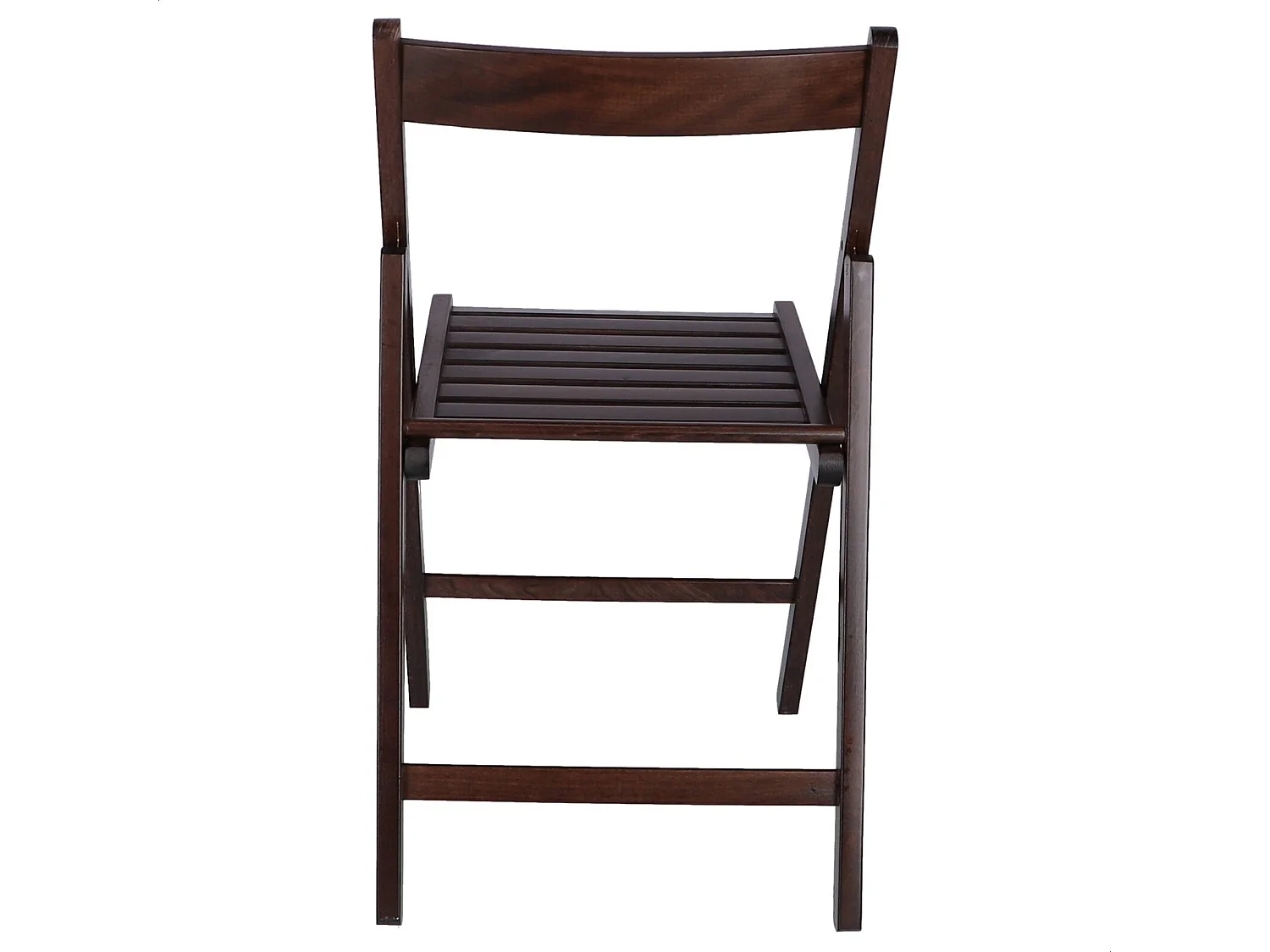 WELL HOME FURNITURE & DECORATION - Pack 4 Chaises BAS en hêtre finition wengé