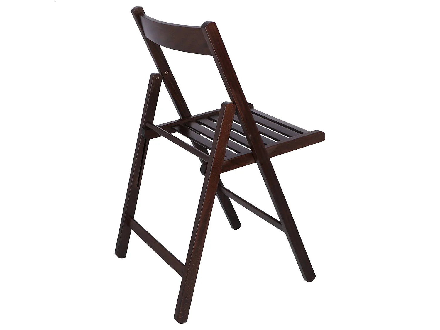 WELL HOME FURNITURE & DECORATION - Pack 4 Chaises BAS en hêtre finition wengé