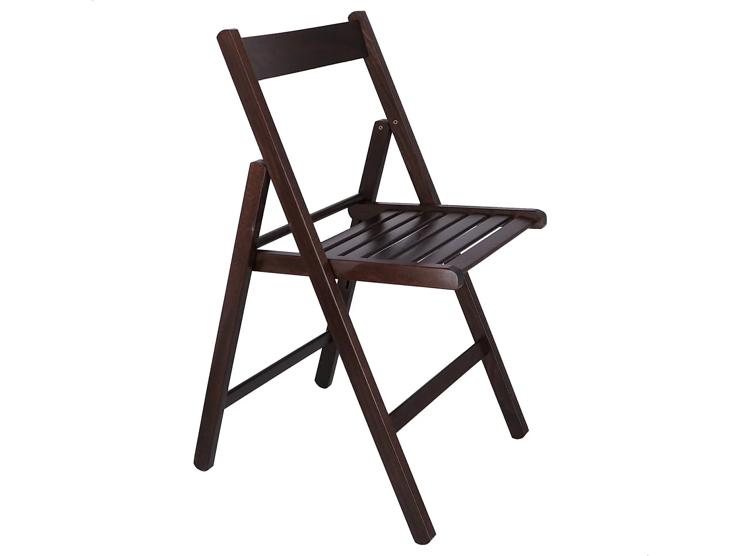 WELL HOME FURNITURE & DECORATION - Pack 4 Chaises BAS en hêtre finition wengé