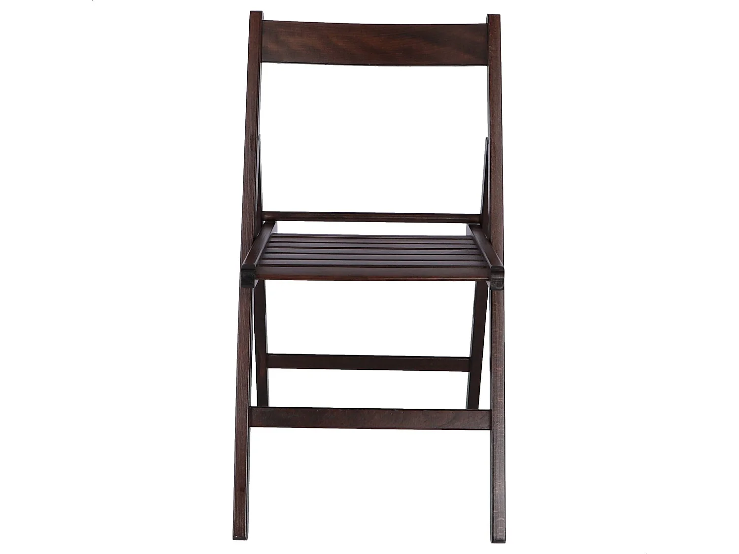 WELL HOME FURNITURE & DECORATION - Pack 4 Chaises BAS en hêtre finition wengé