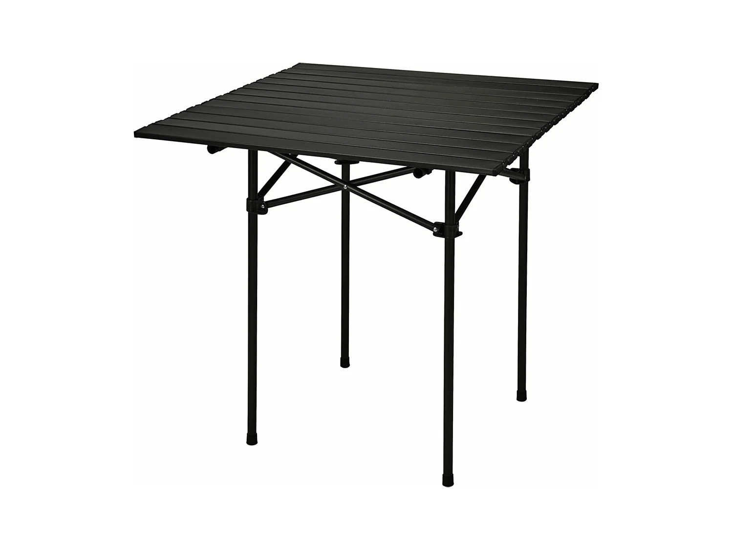 Table pliante Well Home en métal noir 70x70x69cm